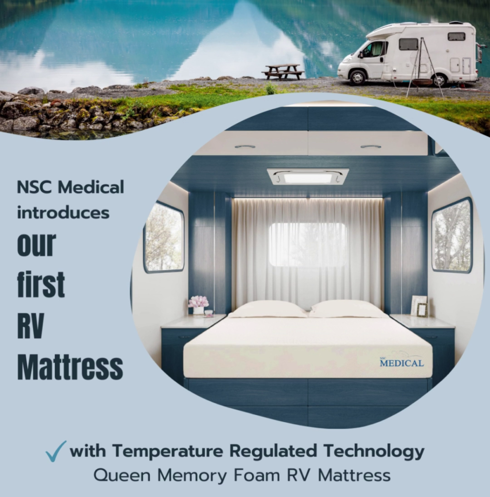 NSC Medical 20.32cm (8 in.) Queen Memory Foam RV Mattress Nsc Medical