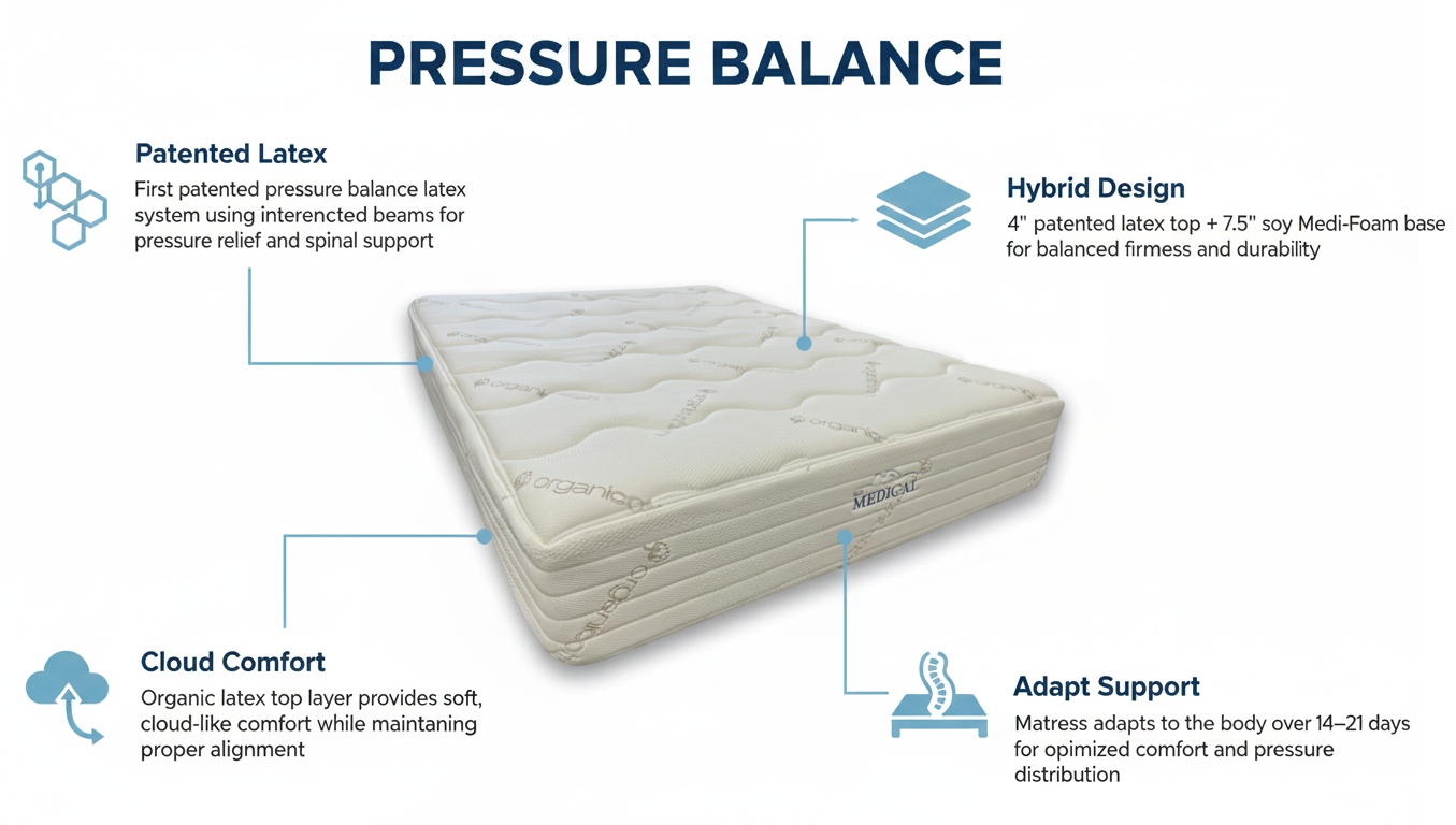 Pressure balance pbls mattress